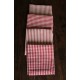 Un lot de 4 serviettes de table rayures vichy rouge