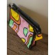 Trousse vintage années 60 géométrie couleurs