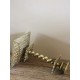 Bougeoir laiton base carrée décors