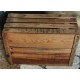 Grande caisse bois Lettres noires Rangement Appoint