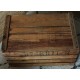Grande caisse bois Lettres noires Rangement Appoint