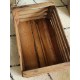 Grande caisse bois Lettres noires Rangement Appoint