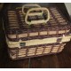 Valise en osier vintage