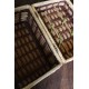 Valise en osier vintage