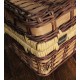 Valise en osier vintage