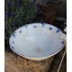 Saladier bleu Fleurs Digoin Art Deco