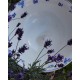 Saladier bleu Fleurs Digoin Art Deco