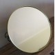 Miroir rond barbier double patte doré décors