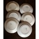 6 assiettes plates dépareillé Ecossais Malmaison vert Roscoff Badonviller