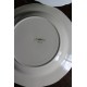 6 assiettes plates dépareillé Ecru Vert Oiseaux Lunéville Badonviller Sarreguemines