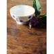 Un petit bol sur pied blanc pois bleus Chauvigny