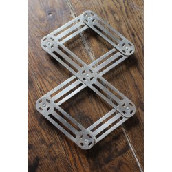 Dessous de plat métal pliant accordéon vintage