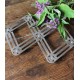 Dessous de plat métal pliant accordéon vintage