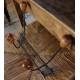 Porte manteaux double barre boules bois