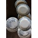 6 assiettes Plates Terre de Fer bleu Marcel Alésia Exotique Longchamp