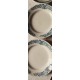6 assiettes Plates Terre de Fer bleu Marcel Alésia Exotique Longchamp