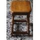 Tabouret en bois assise carrée