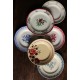 6 assiettes plates dépareillé Marsac Digoin Longwy Salins Gien