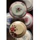6 assiettes plates dépareillé Marsac Digoin Longwy Salins Gien