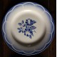 6 assiettes plates dépareillé Marsac Digoin Longwy Salins Gien