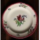 6 assiettes plates dépareillé Marsac Digoin Longwy Salins Gien