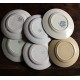 6 assiettes plates dépareillé Marsac Digoin Longwy Salins Gien