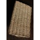 Plateau rectangle osier clair deux anses vintage