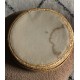 Boîte avec couvercle ronde vannerie vintage