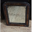 Miroir ancien Louis Philippe noir marron