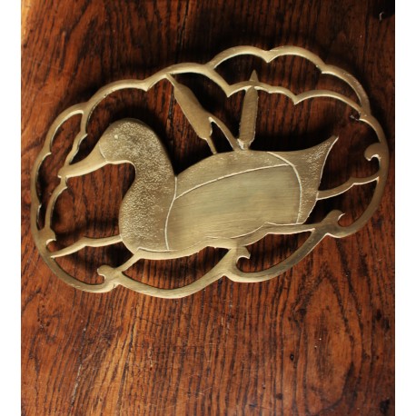 Dessous de plat Laiton Canard