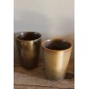 Paire Verres Gobelets Grès Digoin Vintage