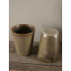 Paire Verres Gobelets Grès Digoin Vintage