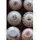 6 assiettes creuses dépareillé Marsac Marinette Digoin Bleu rouge Badonviller