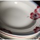 6 assiettes creuses dépareillé Marsac Marinette Digoin Bleu rouge Badonviller