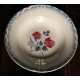 6 assiettes creuses dépareillé Marsac Marinette Digoin Bleu rouge Badonviller