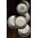 6 assiettes plates dépareillé terre de fer Alésia Marcel Longchamp