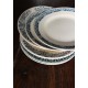 6 assiettes plates dépareillé terre de fer Alésia Marcel Longchamp