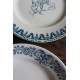 6 assiettes plates dépareillé terre de fer Alésia Marcel Longchamp