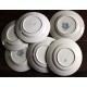 6 assiettes plates dépareillé terre de fer Alésia Marcel Longchamp