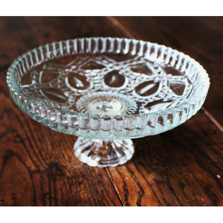 Petite Coupe sur Pied Verre ciselé transparent