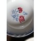 6 assiettes creuses dépareillé rouge bleu Art Deco Badonviller Digoin