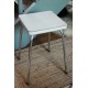 Tabouret formica blanc gris vintage