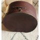 Boîte à chapeau ronde marron