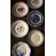6 grandes assiettes dépareillé Digoin Sarreguemines Anglaise Terre de Fer 30 cm