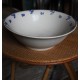 Saladier bleu Fleurs Digoin Art Deco