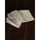 6 serviettes de table Toile à Matelas ancienne rayures