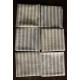 6 serviettes de table Toile à Matelas ancienne rayures