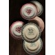 6 assiettes plates dépareillé Terre de Fer Digoin Sarreguemines