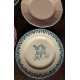 6 assiettes plates dépareillé Terre de Fer Digoin Sarreguemines