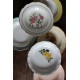 6 assiettes creuses dépareillé couleurs fleurs Digoin Sarreguemines Gien